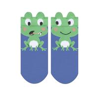 FALKE Baby Frog Friends B So cotone fantasia 1 paio, Calzini Unisex - Bimbi 0-24, Blu Blue Note 6545, 62-68