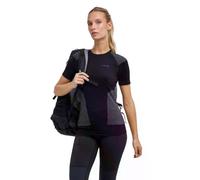 FALKE Backpack-Ready Donna T-Shirt Wool-Tech Light | con zone imbottite sulle spalle e in vita per un maggiore comfort