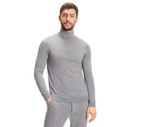 FALKE Basic Roll Neck Rollkragen M Pu lana classico elegante per il lavoro e il tempo libero con collo alto 1 pezzo, Maglione cardigan Uomo, Grigio Light Grey Melange 3390, XL