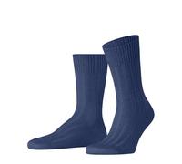 FALKE Bay Ribs M So lino cotone tinta unita 1 paio, Calzini Uomo, Blu Mingblue 6740, 41-42