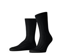 FALKE Bay Ribs M So lino cotone tinta unita 1 paio, Calzini Uomo, Nero Black 3000, 43-44