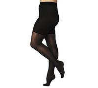 FALKE Beauty Plus 50 DEN W Ti semicoprenti tinta unita 1 pezzo, Collant Donna, Nero Black 3009, SHORT