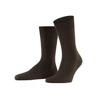 FALKE Bristol Pure M So lana tinta unita 1 paio, Calzini Uomo, Marrone Brown 5930, 41-42