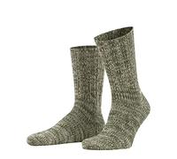 FALKE Brooklyn M So cotone tinta unita 1 paio, Calzini Uomo, Verde Thymian 7821, 47-50