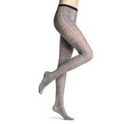 FALKE Brumation 50 DEN W Ti semicoprenti fantasia 1 pezzo, Collant Donna, Grigio Shark 3258, M-L
