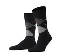 Falke Burlington King Calze Da Uomo Argyle Nero 21090 3011 BLACK FLAMES