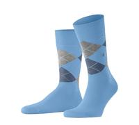 Falke Burlington King Calze Uomo Blu Argyle 21090-6544 sky blue 40-46