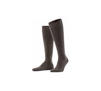 FALKE Airport M Kh lana cotone al ginocchio tinta unita 1 paio, Calzini lunghi Uomo, Marrone Brown Melange 5041, 41-42
