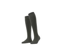 Falke Calze al ginocchio Softmerino W - Lana e cotone tinta unita - Verde Military 7826 41-42