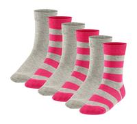 FALKE Calze Bambini, Confezione Da 6 - Happy Stripe, Calzini Corti, A Righe
