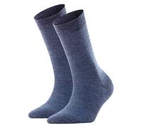 FALKE Calze Da Donna 2 Pezzi - Softmerino SO, Calzini Corti, Monocromo