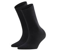 FALKE Calze Da Donna 2 Pezzi - Softmerino SO, Calzini Corti, Monocromo