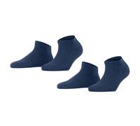 FALKE Calze Da Donna, Confezione Da 2 - Happy, Calze Sneakers, Monocromatiche