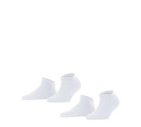 FALKE Calze Da Donna, Confezione Da 2 - Happy, Calze Sneakers, Monocromatiche