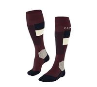 FALKE Calze da sci da donna SK4 Advanced W Kh lana materiale funzionale caldo sottile 1 paio, rosso Merlot 8117 Trend 41-42