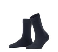 FALKE Calze Donna - ClimaWool, Calzini Corti, Monocromo NeroBlu 37-38