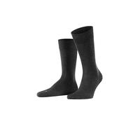 Falke Calzini da uomo Sensitive Malaga M – cotone, bordino morbido – Grigio Anthracite Melange 43-46