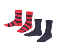 FALKE Calzini Bambini, Confezione Da 2 - Happy Stripe, Calzini Corti, A Righe