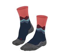 FALKE Calzini da trekking da donna TK2 Explore W So lana, materiale funzionale antibolle spessi, 1 paio, arancione corallo 8017, 35-36