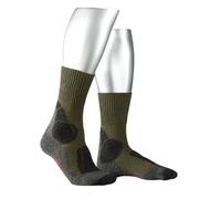 FALKE Calzini da trekking TK1 Adventure W So lana, materiale funzionale anti-bolle spessi, 1 paio, verde oliva 7830, 41-42