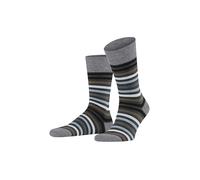 FALKE Tinted Stripe M So lana cotone fantasia 1 paio, Calzini Uomo, Grigio Asphalt Melange 3180, 43-46