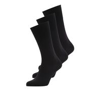 Falke Calzini Uomo Airport Multipack M – lana cotone tinta unita – 3 paia Blu Dark Navy 6370 41-42