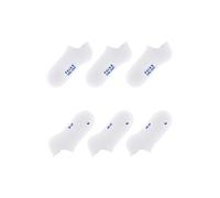FALKE Cool Kick Sneaker Multipack U Sn morbidi traspiranti asciugatura rapida bassi tinta unita confezione di 3 paia, Calzini corti Unisex - Adulto, Bianco White 2000, 35-36