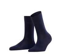 FALKE Sensitive London W So cotone con bordino morbido 1 paio, Calzini Donna, Blu Dark Navy 6370, 35-38