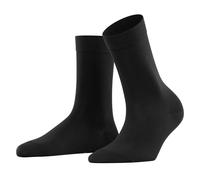 FALKE Cotton Touch W So Sottili Tinta Unita, Calzini Donna, Nero Black 3000, 39-42