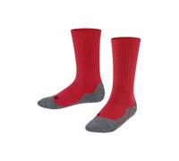 FALKE Active Warm K So lana filo funzionale spessi caldi traspiranti tinta unita 1 paio, Calzini Unisex Bambini, Rosso Lipstick 8000, 19-22