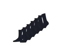 FALKE Happy Multipack W So cotone tinta unita confezione di 6 paia, Calzini Donna, Blu Dark Navy 6375, 39-42