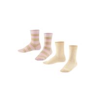 FALKE Calzino 'Happy Stripe 2-Pack' sabbia Bambini - Bimba - Ragazza (taglie 140-176) - Abbigliamento - Intimo - Calzini FALKE 39-42