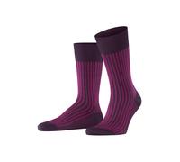 FALKE Oxford Stripe M So cotone fantasia 1 paio, Calzini Uomo, Viola Aubergine 8282, 41-42