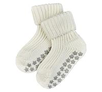 FALKE Catspads Cotton B Hp spessi con suola in gomma 1 paio, Calze da casa Unisex - Bimbi 0-24, Bianco Off-White 2040, 62-68