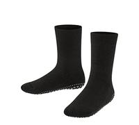 FALKE Catspads K Hp cotone lana con suola in gomma 1 paio, Calze da casa Unisex - Bambini, Nero Black 3000, 19/22 EU