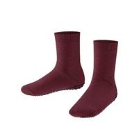 FALKE Catspads K Hp cotone lana con suola in gomma 1 paio, Calze da casa Unisex Bambini, Rosso Coral 8833, 31-34