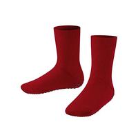 FALKE Catspads K HP cotone lana con suola in gomma 1 paio, Calze da casa Unisex - Bambini, Rosso (Fire 8150), 31-34