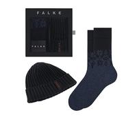 FALKE Christmas Gift Set M SO lana cachemire fantasia 1 paio, Calzini Uomo, Blu (Dark Navy 6375), 39-42