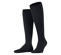FALKE ClimaWool M Kh lana lyocell al ginocchio tinta unita 1 paio, Calzini lunghi Uomo, Blu Dark Navy 6370, 45-46