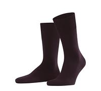 FALKE Climawool M So Lana Lyocell Tinta Unita, Calzini Uomo, Rosso Barolo 8596, 41-42