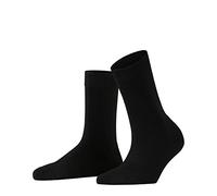 FALKE ClimaWool W So lana lyocell tinta unita 1 paio, Calzini Donna, Nero Black 3000, 41-42