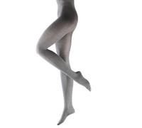 FALKE Softmerino W Ti Lana Cotone Spessi Tinta Unita, Collant Donna, Grigio Light Grey Melange 3830, 42-44