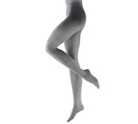 FALKE Family W Ti cotone sostenibile tinta unita 1 pezzo, Collant Donna, Grigio Greymix 3399, 42-44