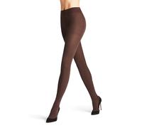 FALKE Family W Ti cotone sostenibile tinta unita 1 pezzo, Collant Donna, Marrone Dark Brown 5239, 40-42