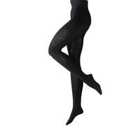 FALKE Family W Ti Cotone Sostenibile Tinta Unita, Collant Donna, Nero Black 3009, 40-42