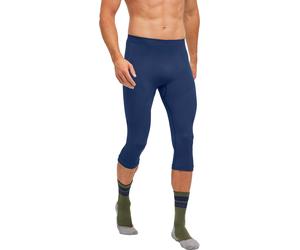 Falke - Collant tecnici caldi da uomo - 3/4 Tights Warm M Space Blue per Uomo - Taglia S
