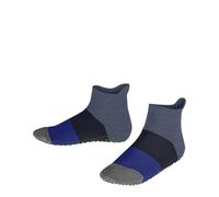 FALKE Colour Block K Hp cotone con suola in gomma 1 paio, Calze da casa Unisex - Bambini, Blu Blau Melange 6667, 23/26 EU