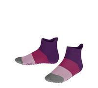 FALKE Colour Block K Hp cotone con suola in gomma 1 paio, Calze da casa Unisex - Bambini, Blu Deep Lilac 6963, 19/22 EU