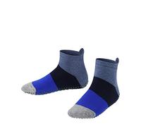 FALKE Colour Block K Hp cotone con suola in gomma 1 paio, Calze da casa Unisex - Bambini, Blu Denim 6666, 23/26 EU