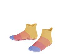 Falke Colour Block K Hp Cotone Con Suola In Gomma 1 Paio, Calze da casa Unisex - Bambini e ragazzi, Giallo (Banana 1410), 35/38 EU